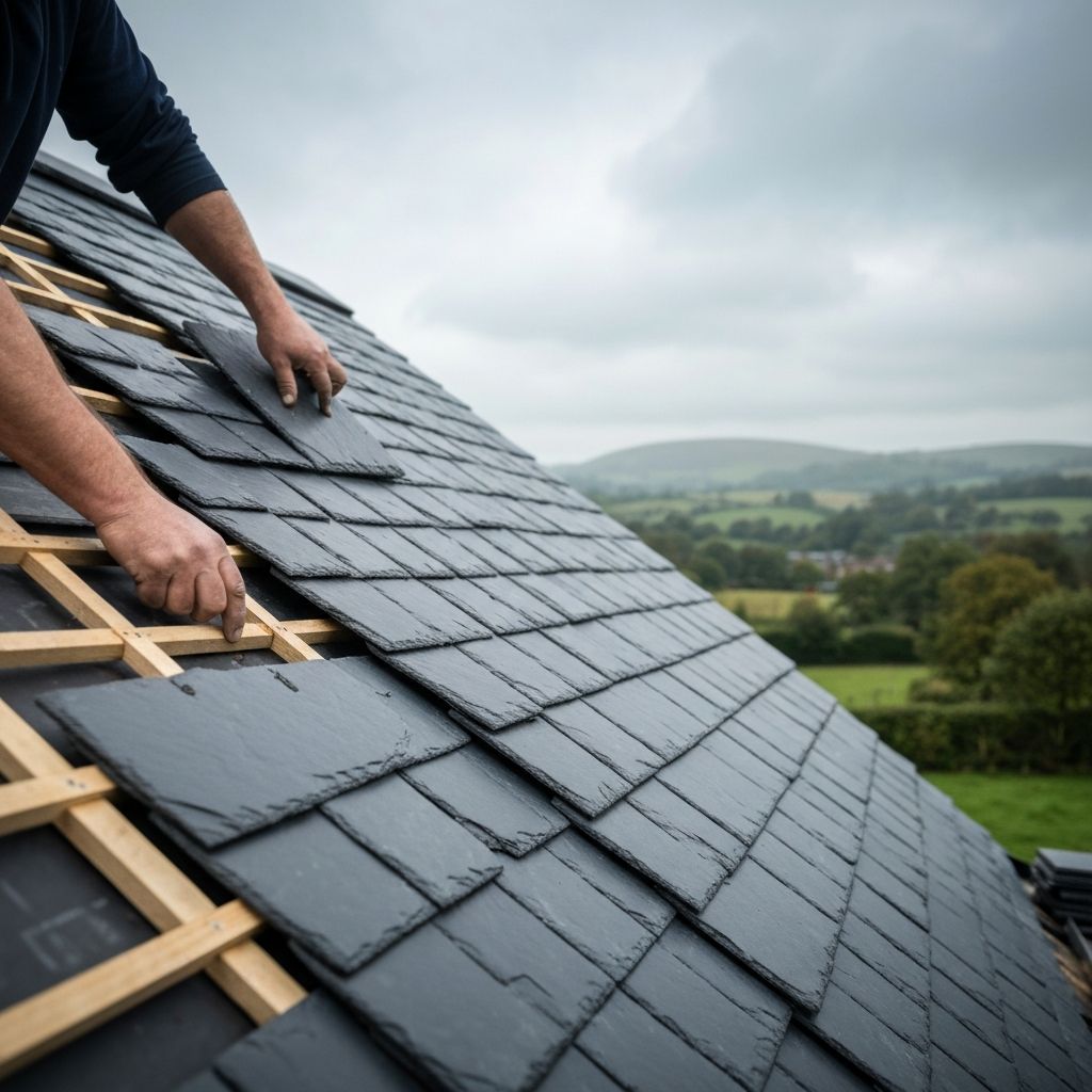 Professional roofing work